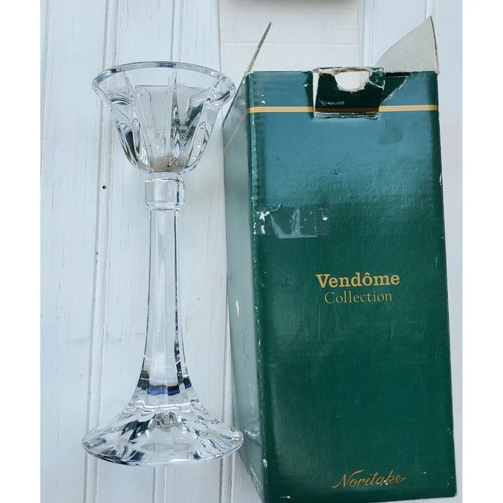 Noritake crystal candlestick